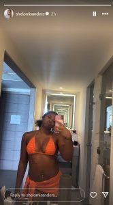 Shelomi Sanders' story on Instagram
