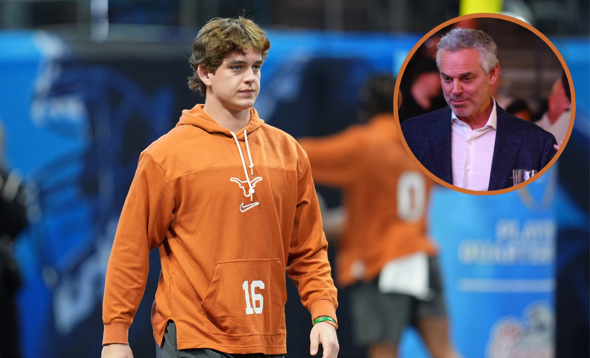 Arch Manning | Colin Cowherd [Inset] (Credits: Imagn)