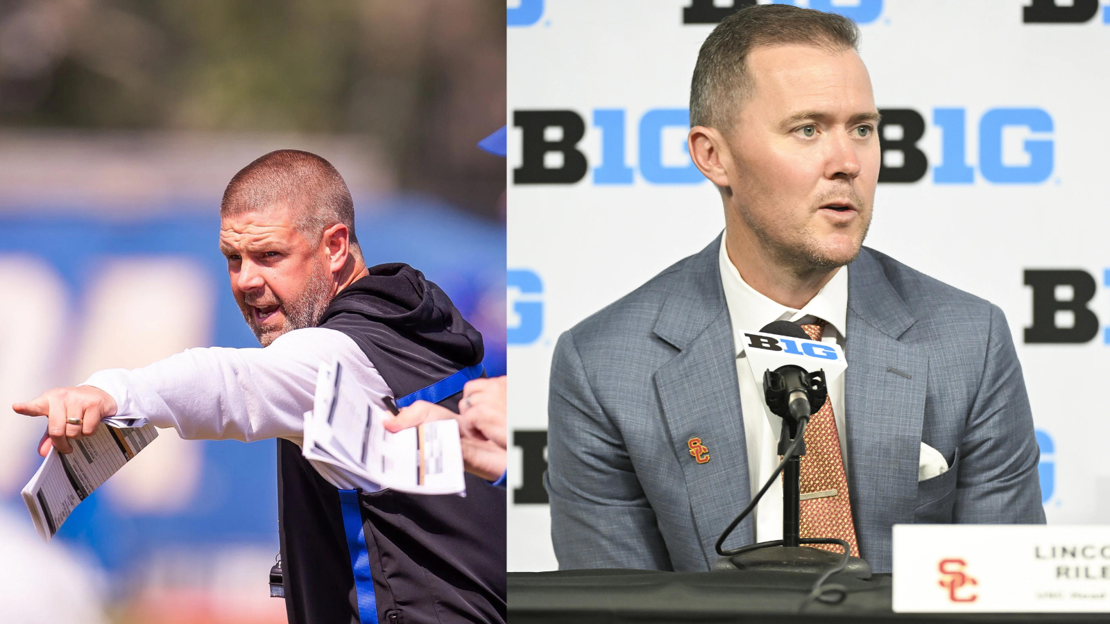 While Florida opens 2025 ranked in the Top 15 of the AP poll, Lincoln Riley and USC will open unranked. (Photo Credits: IMAGN)