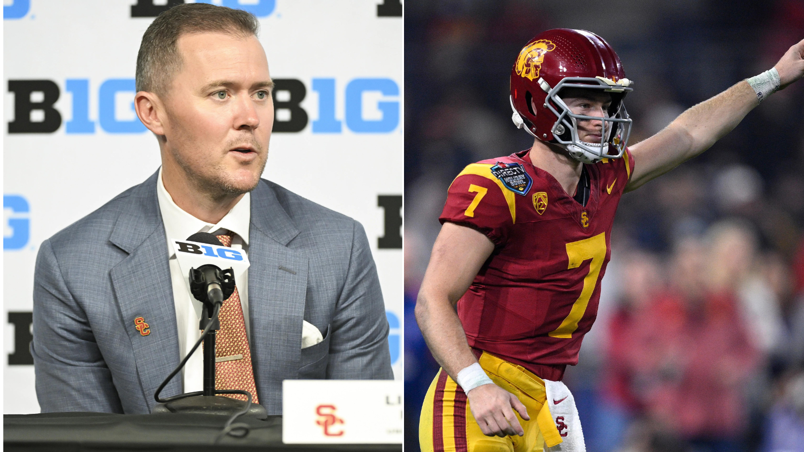 USC coach Lincoln Riley moved on from QB Miller Moss, who could impress at Louisville in 2025. (Photo Credits: IMAGN)