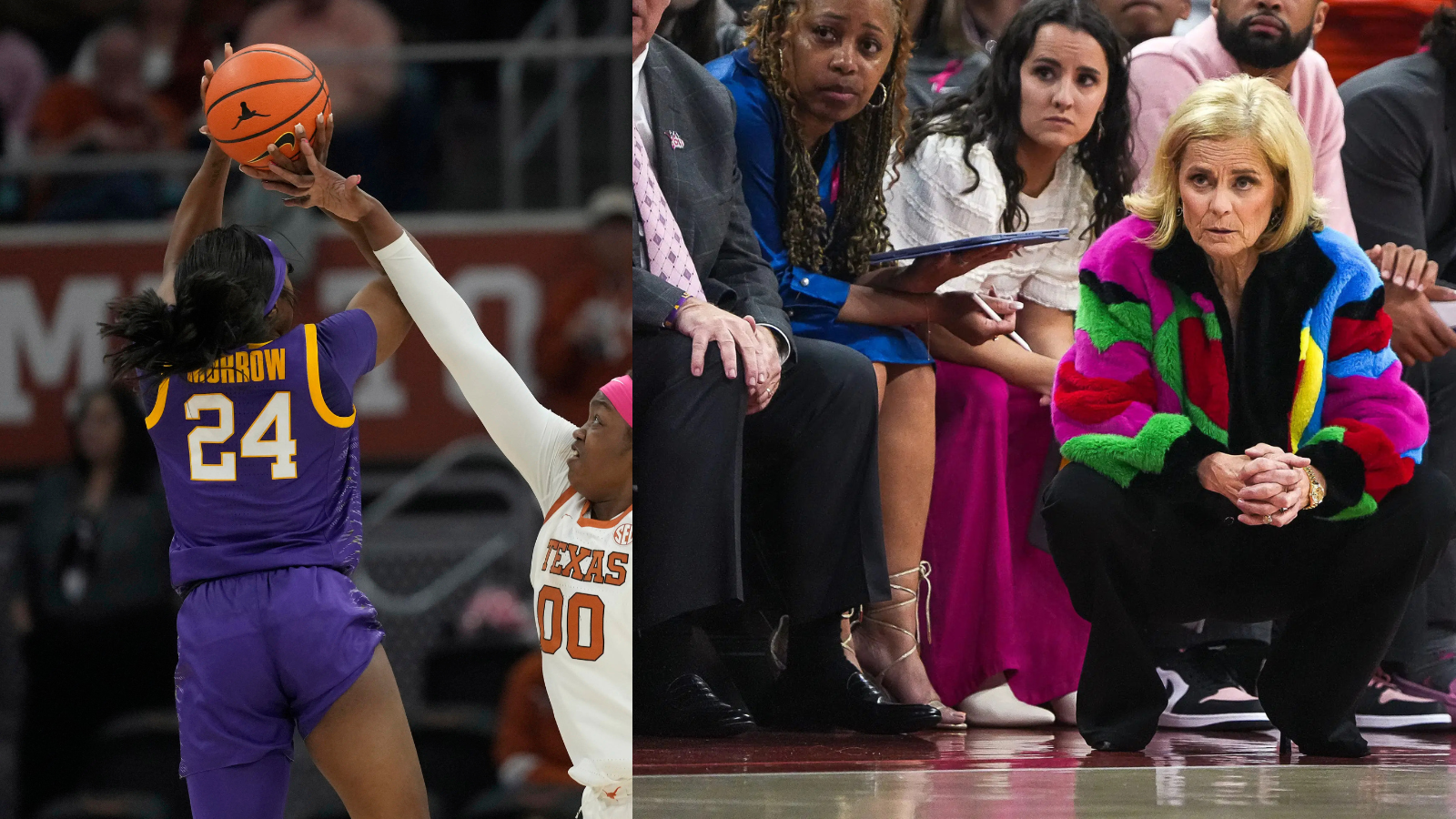 Even with LSU legend Aneesah Morrow now in the WNBA, Kim Mulkey and the Tigers have an interesting 2025-26 schedule. (Photo Credits: IMAGN)