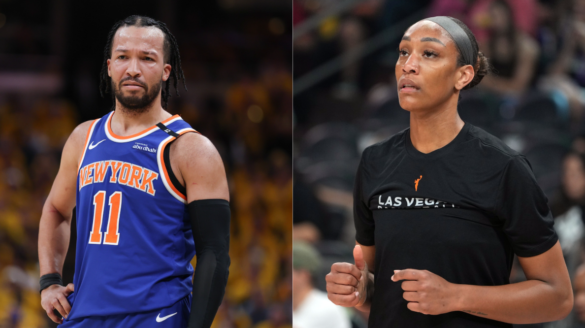 Aja Wilson and Jalen Brunson (source: Imagn)