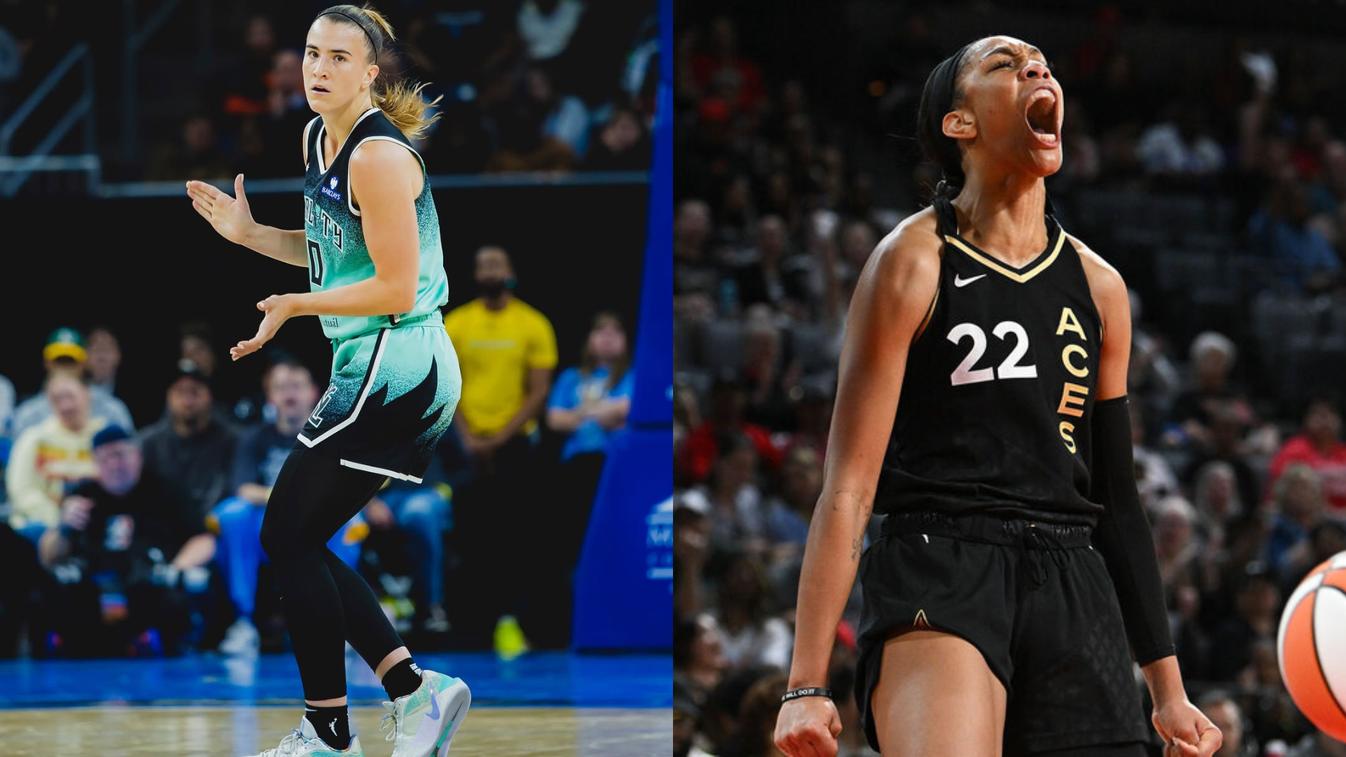 Sabrina Ionescu and A'ja Wilson. - Source: Imagn, https://www.instagram.com/p/DKGT3_MRA5D/?hl=en&img_index=9