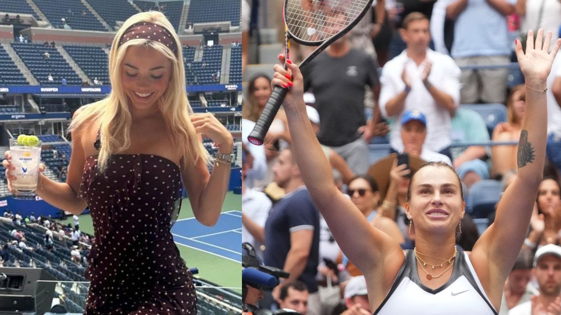 Paul Skenes' Girlfriend Olivia Dunne Enjoys Aryna Sabalenka's US Open Win In Silk Polka Dot Dress