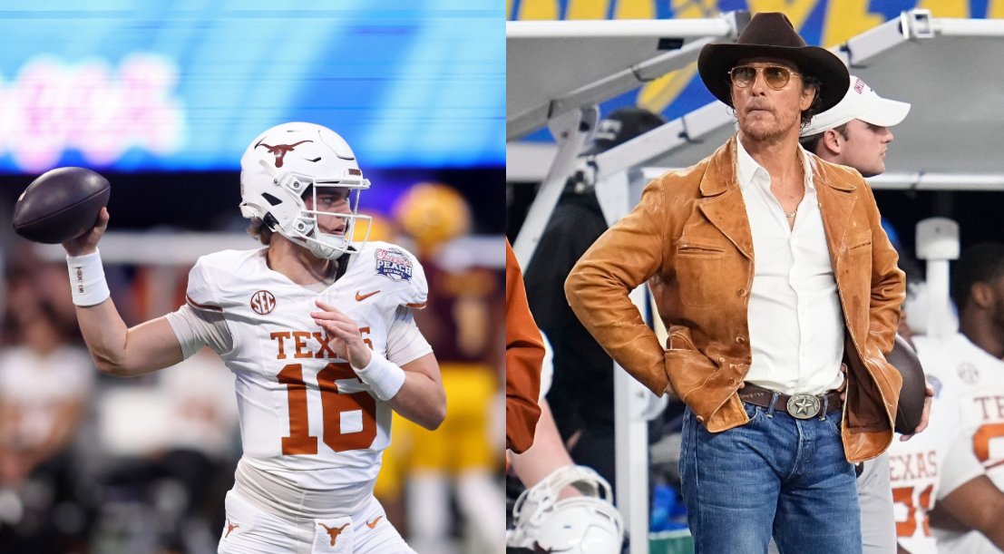 IN PICS: $160,000,000 Worth Matthew McConaughey Joins Hands With Arch Manning at Texas’ Training Camp