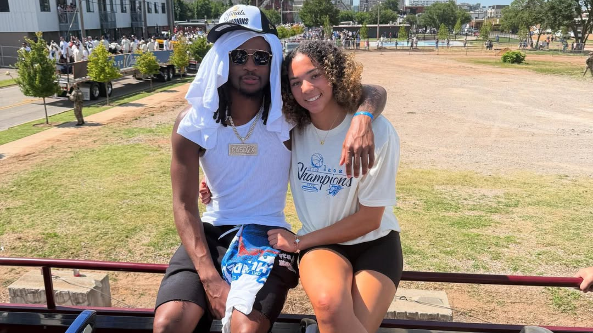 Cason Wallace and Kiki Rice. - Source: https://www.instagram.com/p/DLYbSPNyQFq/?img_index=6