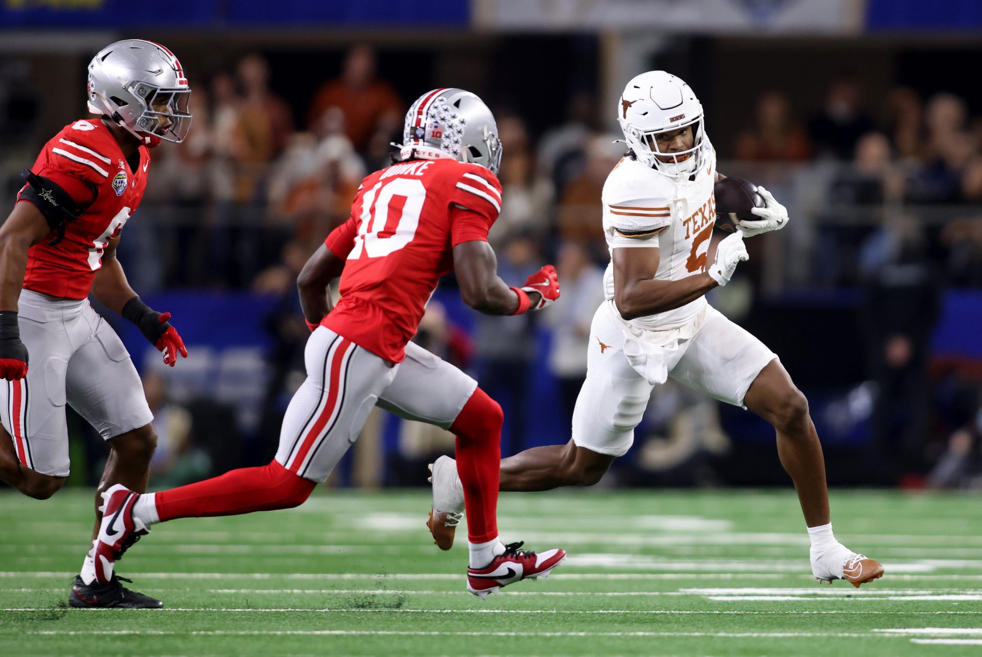 Texas will need more production from Ryan Wingo, who will look to help his 2027 NFL Draft stock. (Photo Credit: IMAGN)