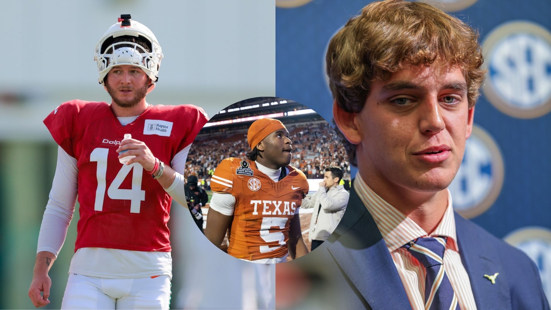 Texas WR Ryan Wingo Drops Blunt 2-Word Answer When Asked To Compare Arch Manning, Quinn Ewers
