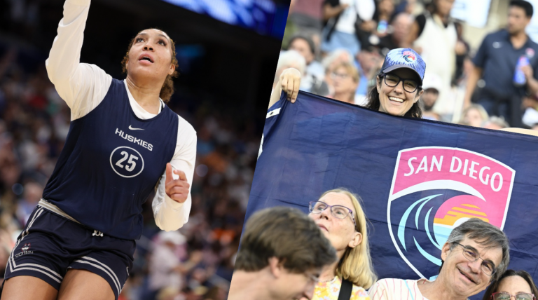 ‘ULTIMATE CROSSOVER’ ‘Lamest Halftime’: Hoops Fans React As UConn Star Ice Brady Show Up To Support San Diego Wave