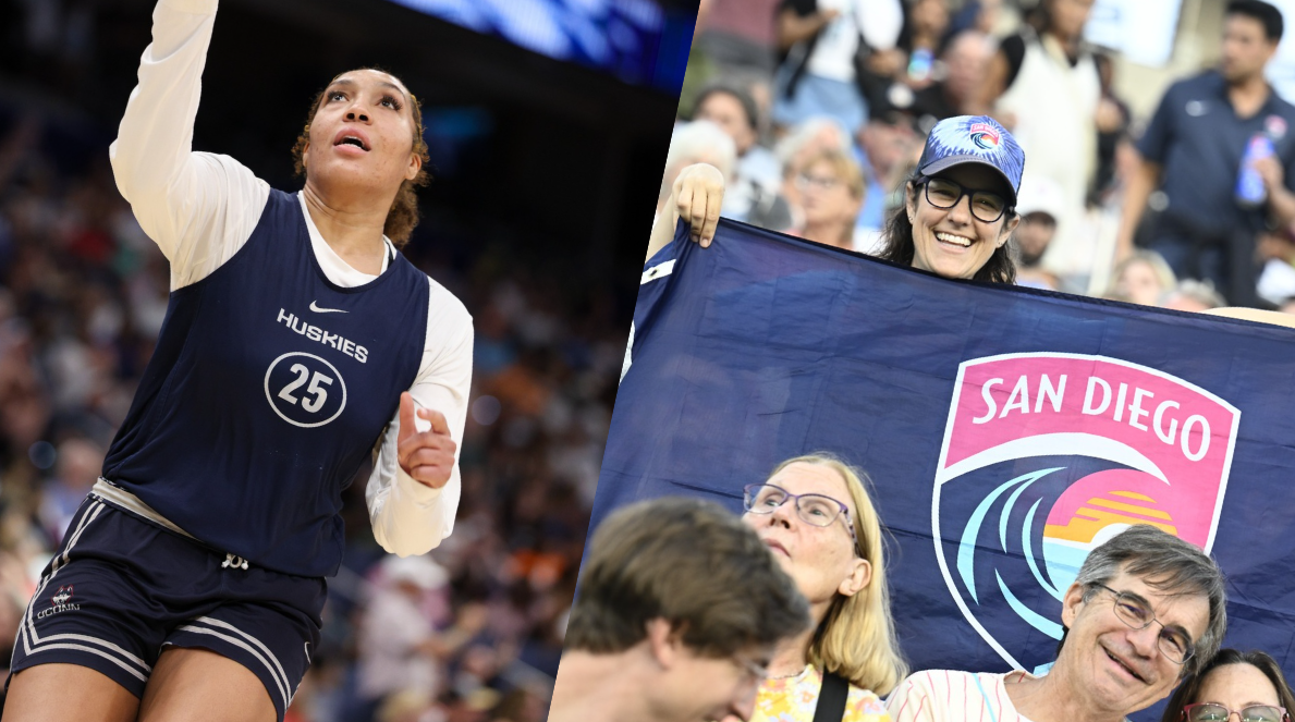 ‘ULTIMATE CROSSOVER’ ‘Lamest Halftime’: Hoops Fans React As UConn Star Ice Brady Show Up To Support San Diego Wave