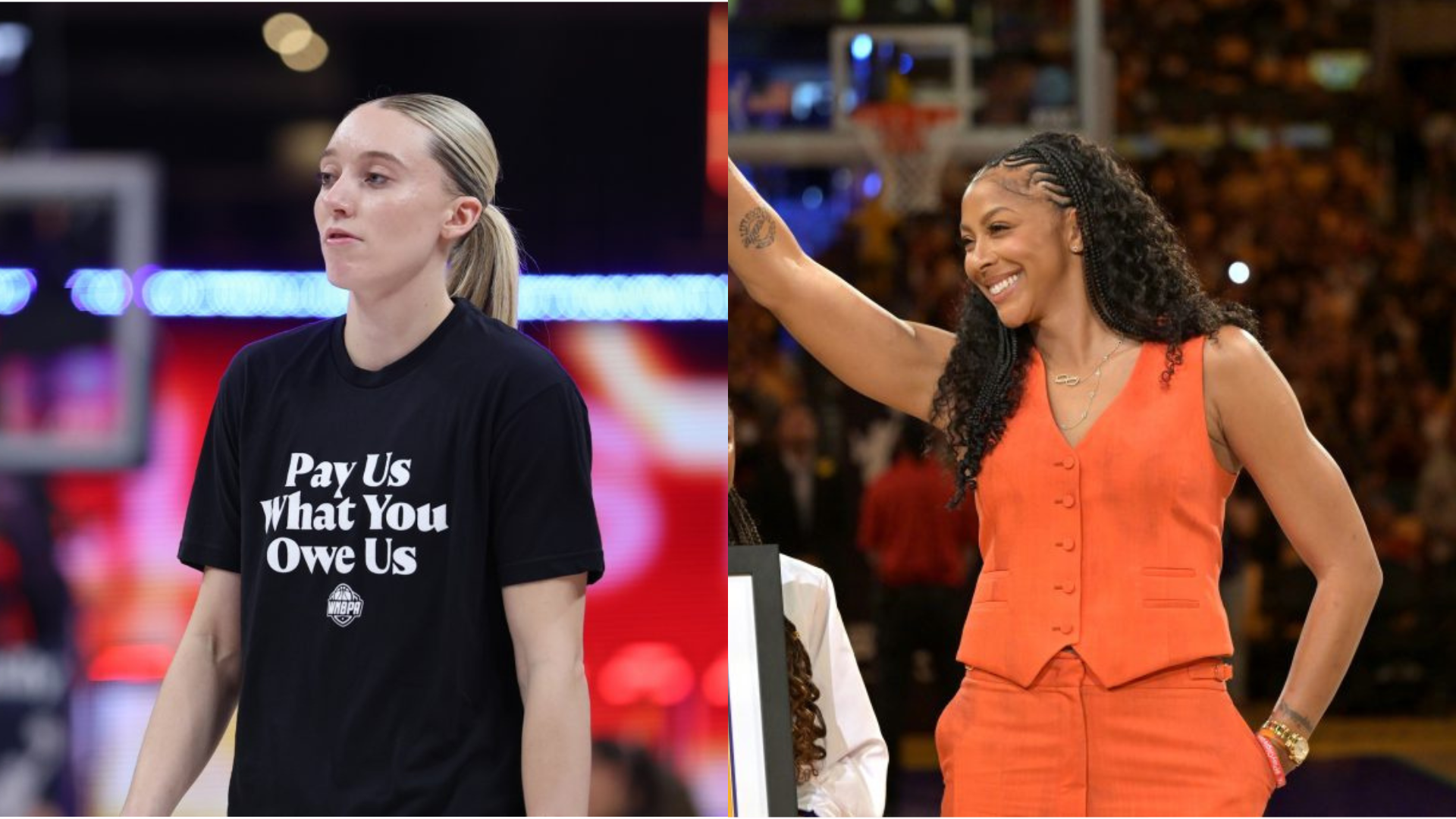 Paige Bueckers and Candace Parker. - Source: Imagn