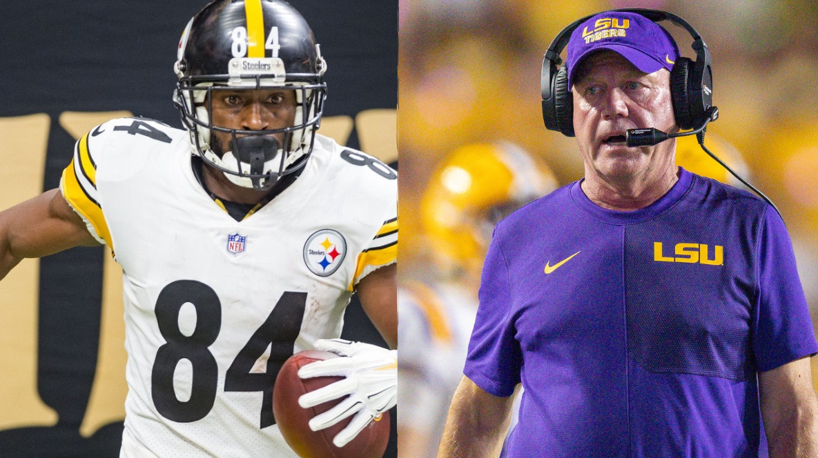 Antonio Brown Rips 'Jacka**' LSU HC Brian Kelly for Lashing Out At Reporter During Florida Postgame
