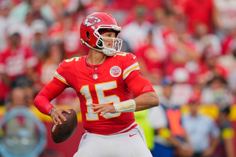 Despite an 0-2 start, Patrick Mahomes and the Chiefs are a safe pick to win in Week 3. (Photo Credit: IMAGN)