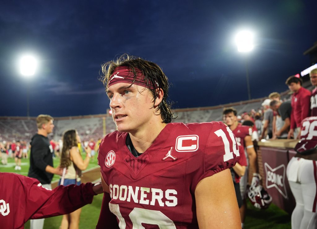 Oklahoma and John Mateer should be on upset alert heading into a Week 2 game against Michigan. (Photo Credit: iMAGN)