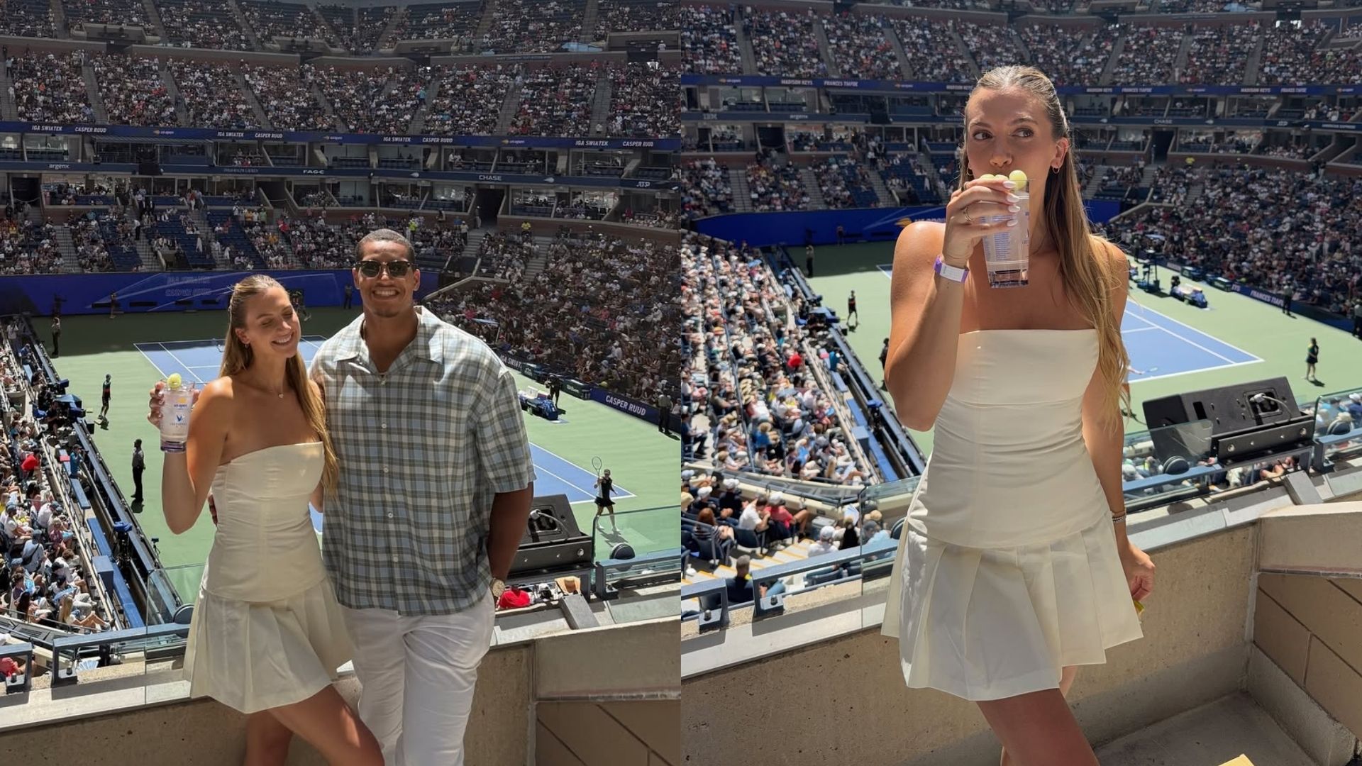 Isaac Rochell’s Wife Allison Poses in White and Blue Bikini While Giving Fans Insight on Post Partum Body Transformation