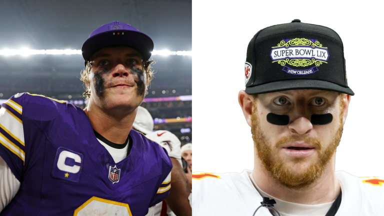 J.J. McCarthy Getting Benched For Carson Wentz Leads To Conspiracy Theories From Fans: “Mystery Injury For You”