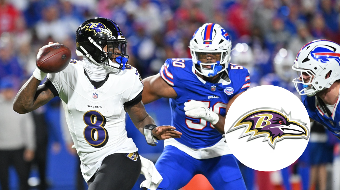 LOOK: Ravens QB Lamar Jackson Caught Shoving Bills Fan in Heated Sideline Incident