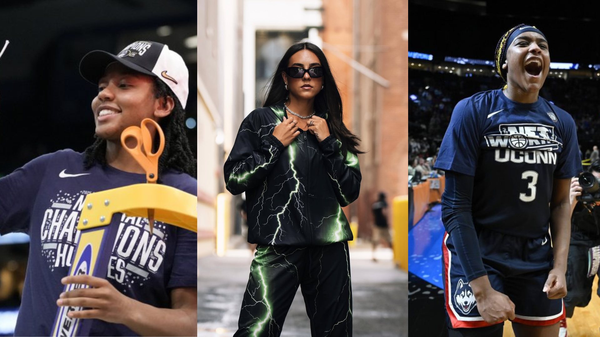 KK Arnold, Nika Muhl and Aaliyah Edwards. - Source: Imagn, https://www.instagram.com/p/DMWGkMbhxaP/?img_index=1