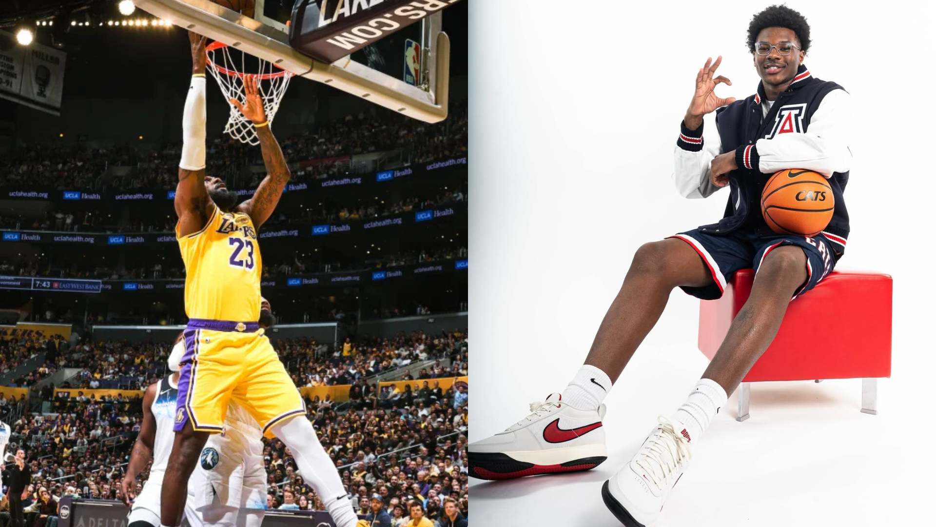 LeBron and Bryce James. - Source: Imagn, https://www.instagram.com/p/DC453E7zKHe/?hl=en&img_index=4
