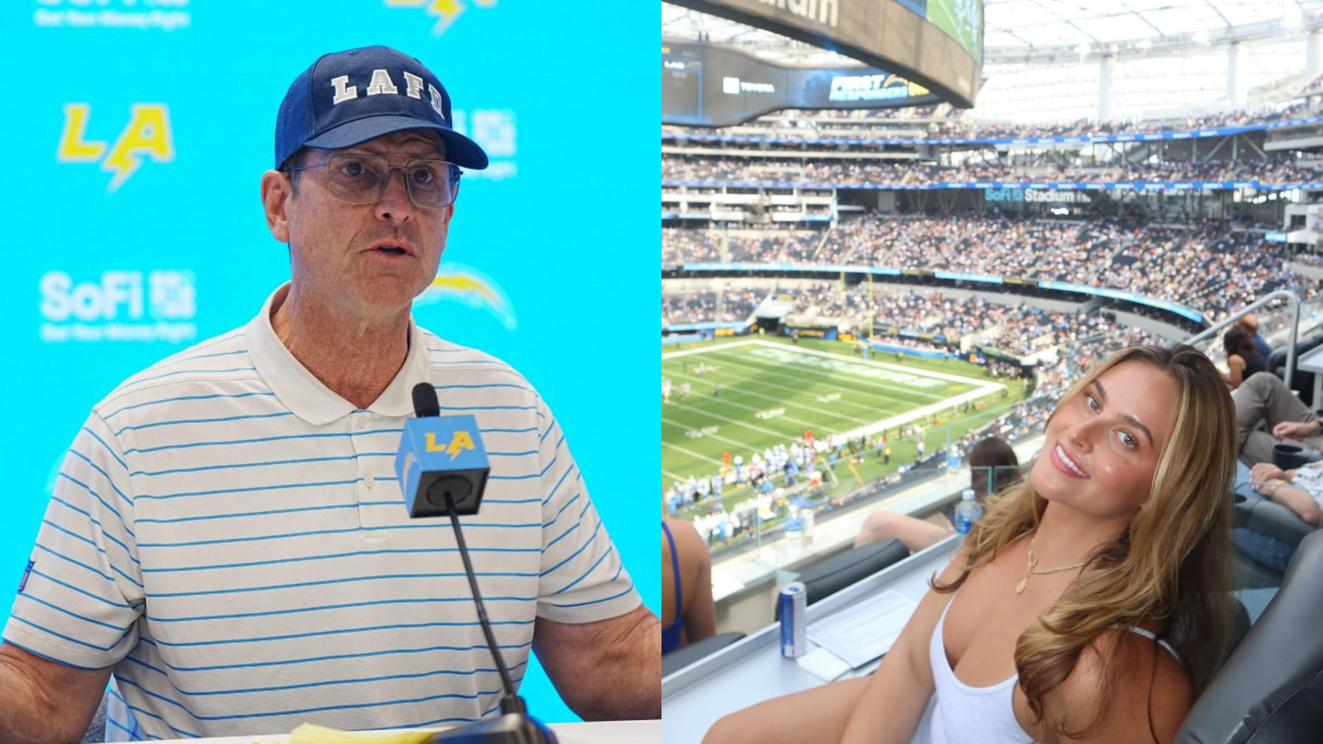 Jim and Grace Harbaugh. - Source: Imagn, https://www.instagram.com/p/DNWS5ELxK_y/?hl=en&img_index=4