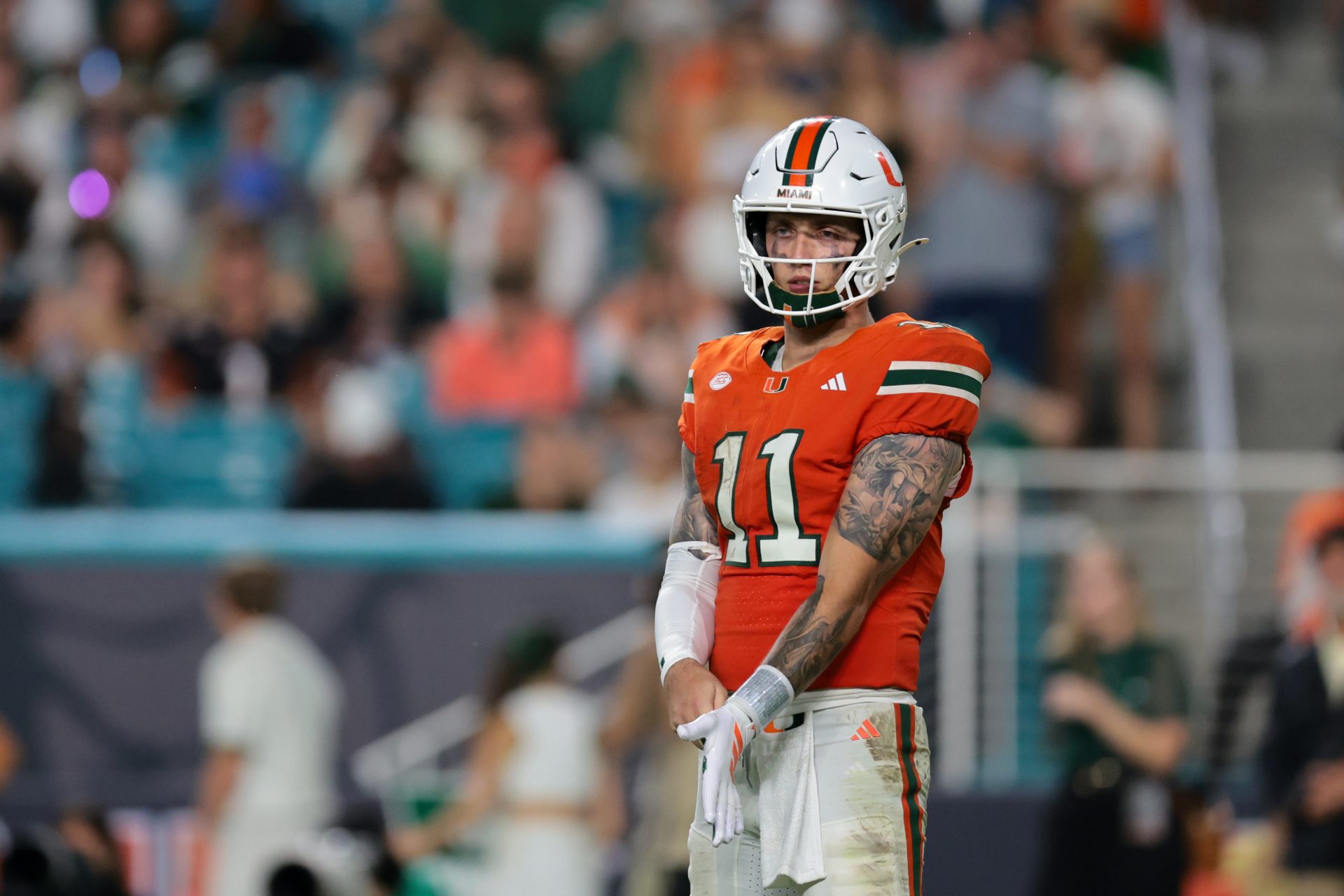 Miami QB Carson Beck can help ruin Florida's season even further. (Photo Credit: IMAGN)