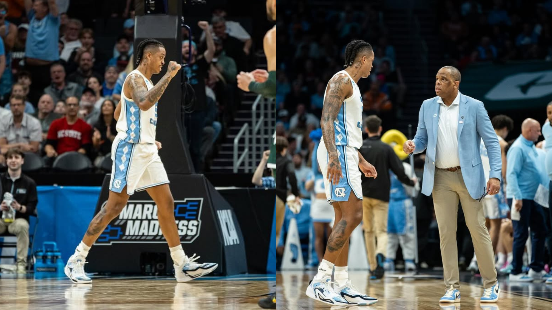 Armando Bacot and Hubert Davis. - Source: https://www.instagram.com/p/C4566qTRPq1/?img_index=2