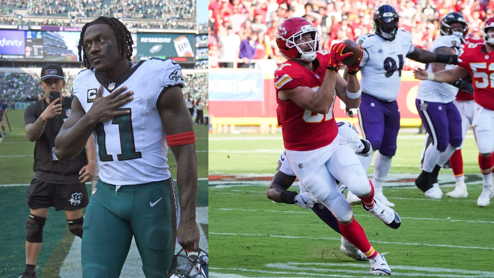 AJ Brown's Cryptic Tweet After Bucs Win Draws Bizarre Comparison From Travis Kelce: 