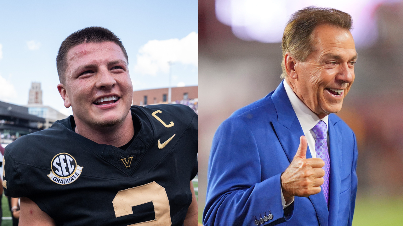 Alabama Legend Nick Saban Shows Unrelented Support To Diego Pavia's Vanderbilt Ahead Of Missouri Clash Credit: USA TODAY