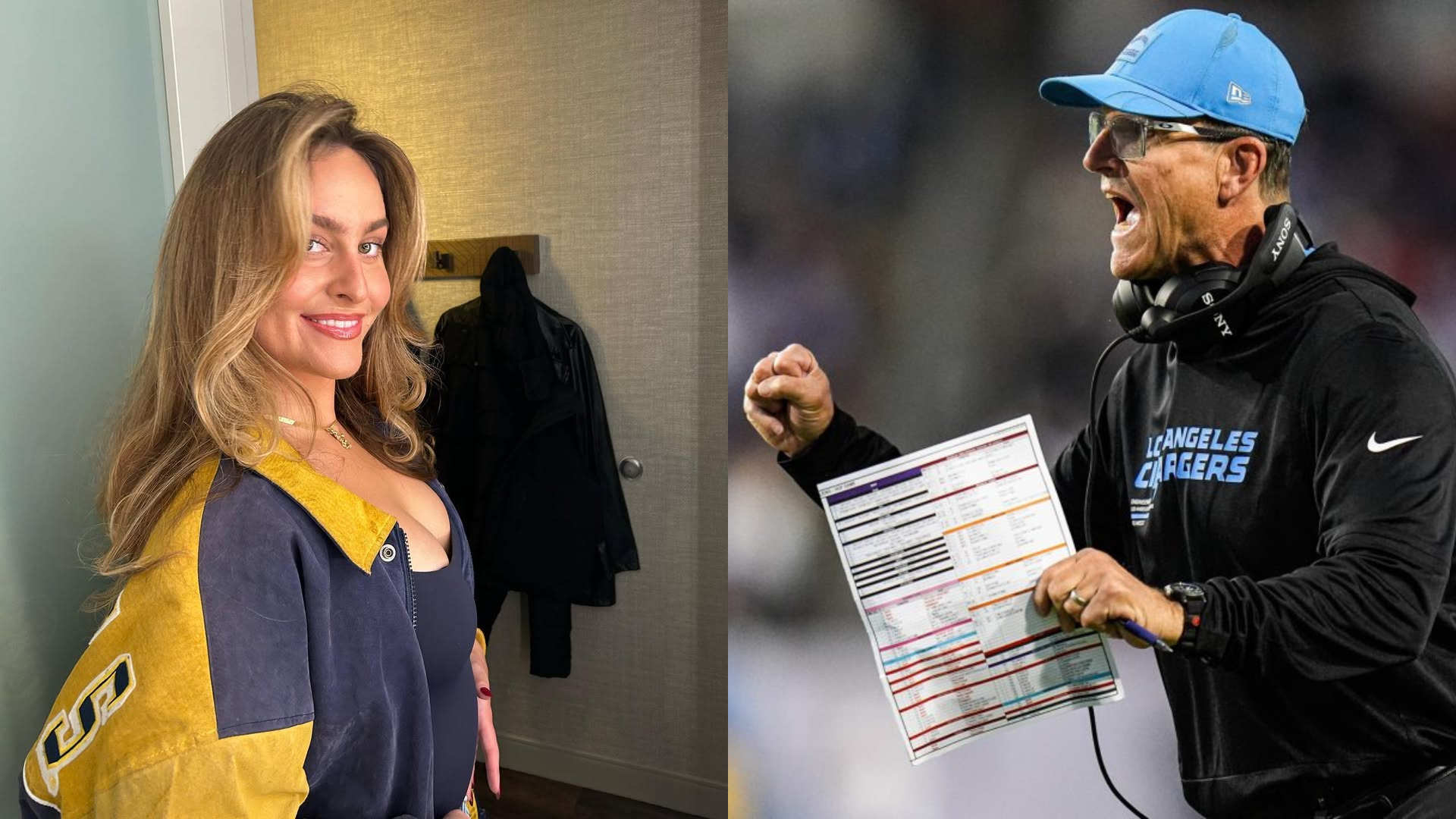 Grace and Jim Harbaugh. - Source: https://www.instagram.com/p/C0faXO3sGPx/?img_index=1, Imagn