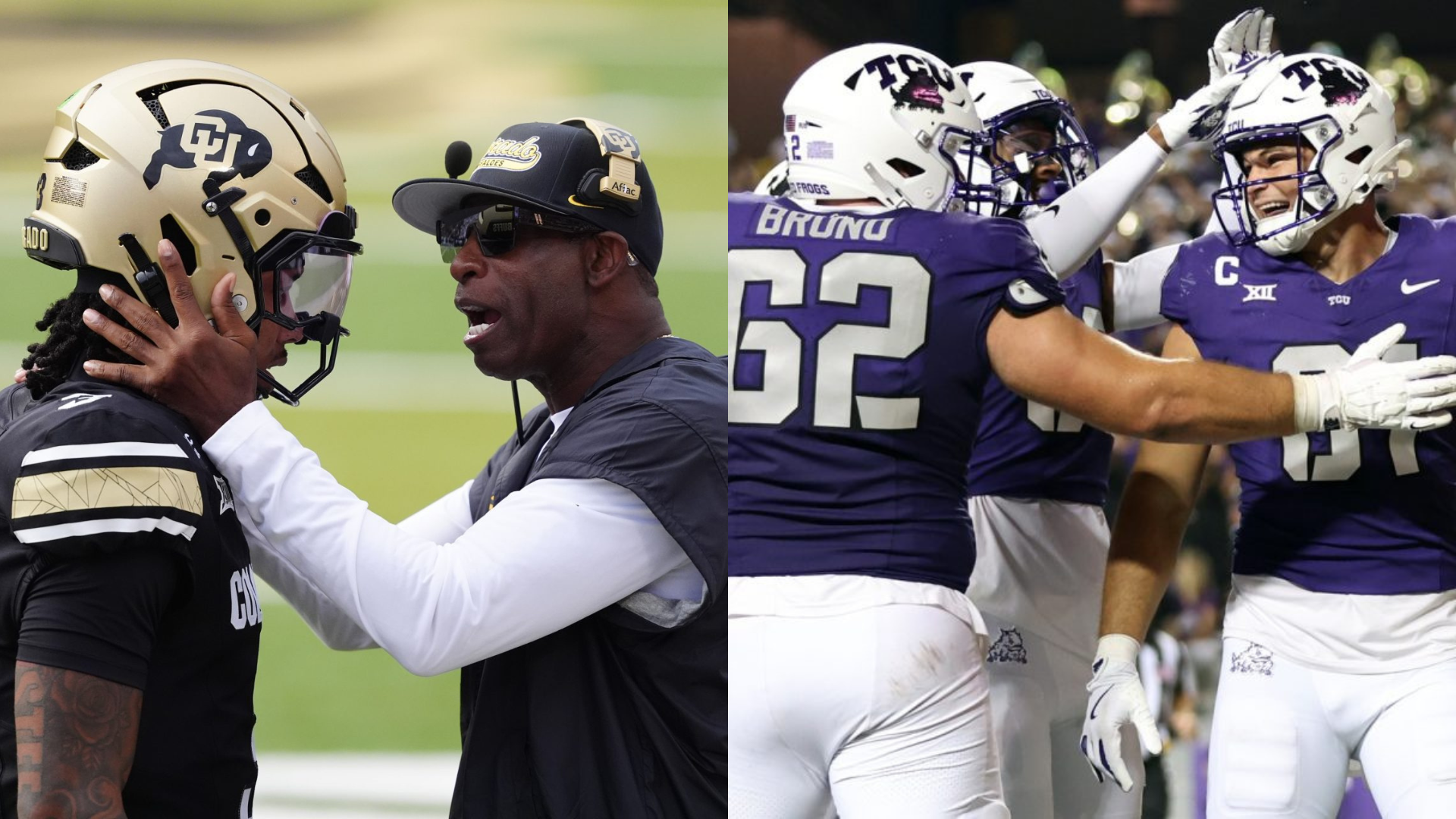 Deion Sanders and the TCU Horned Frogs. - Source: Imagn