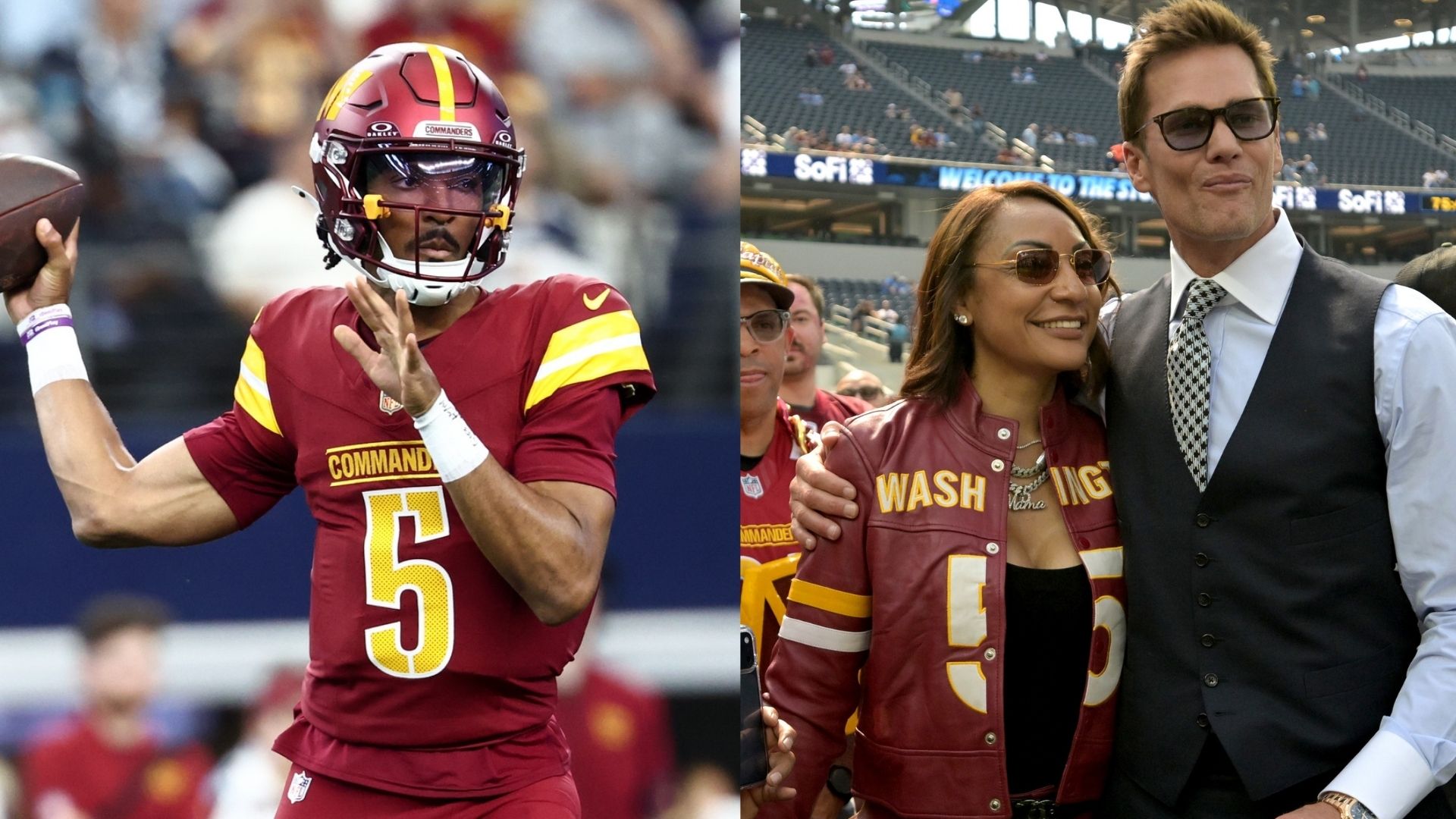 Jayden Daniels' Mom Spending Candid Sideline Moments With Tom Brady Gets Fans Fired Up: 