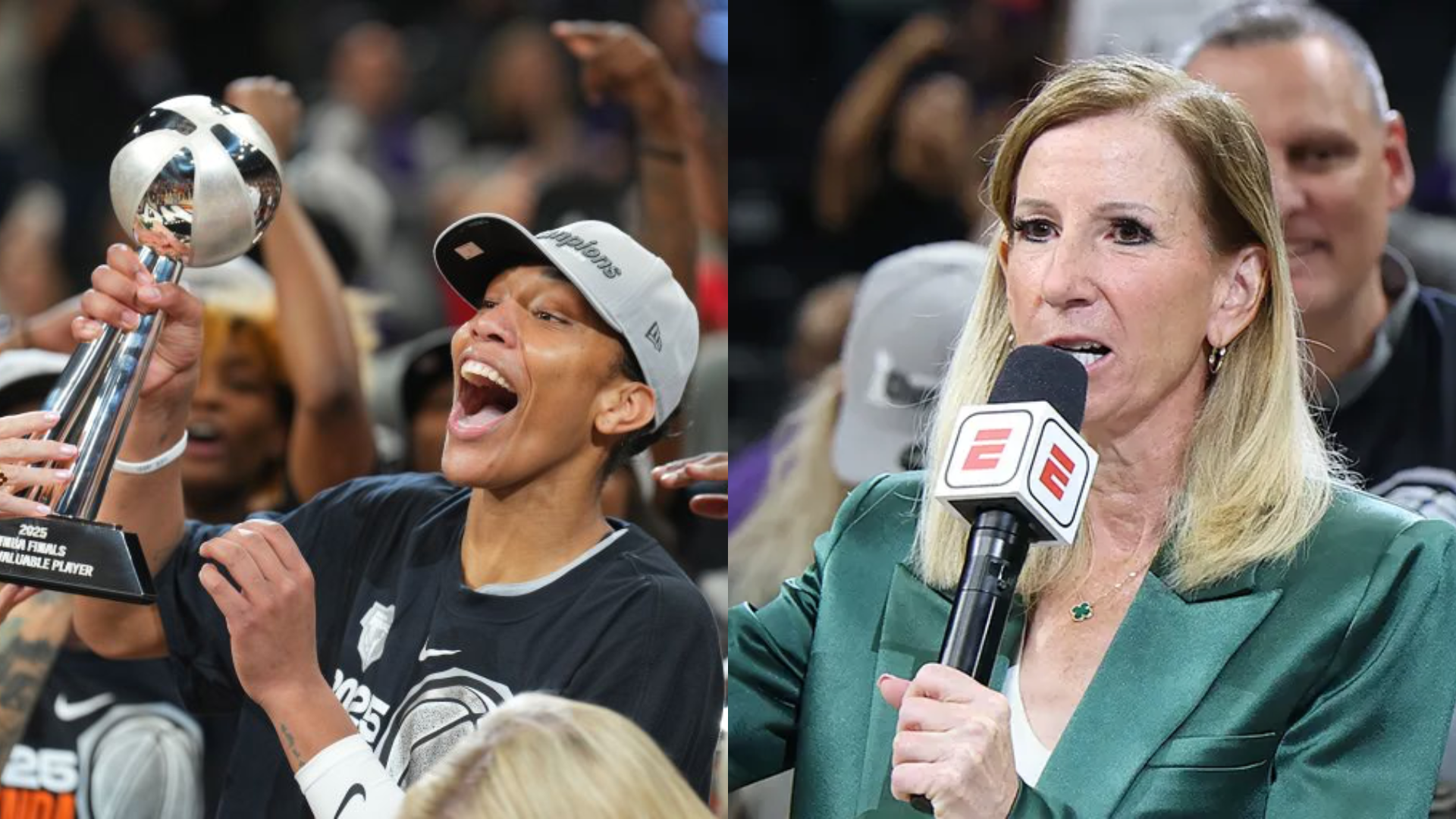 WNBA Fans Booing Cathy Engelbert After A’ja Wilson And Aces’ Finals Win Draws Reaction from Soccer Legend Kelley O’Hara