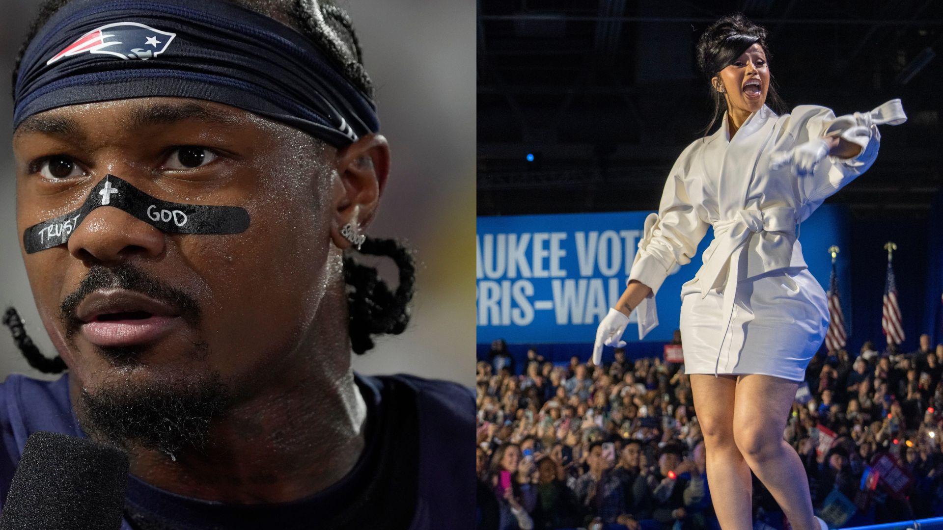 Stefon Diggs Playfully Takes a Dig at Cardi B As She Tries Her Hands on Patriots WR’s Popular Celly