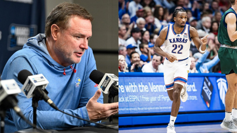 Darryn Peterson and Bill Self. - Source: Imagn, https://www.instagram.com/p/DQpIpPoADQz/?hl=en&img_index=1