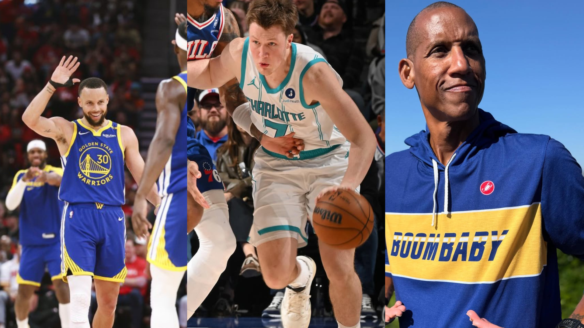 Stephen Curry, Kon Knueppel and Reggie Miller. - Source: Imagn, https://www.instagram.com/p/DOzPK3xEux4/, https://www.instagram.com/p/DQVE1Wzkkef/?img_index=3