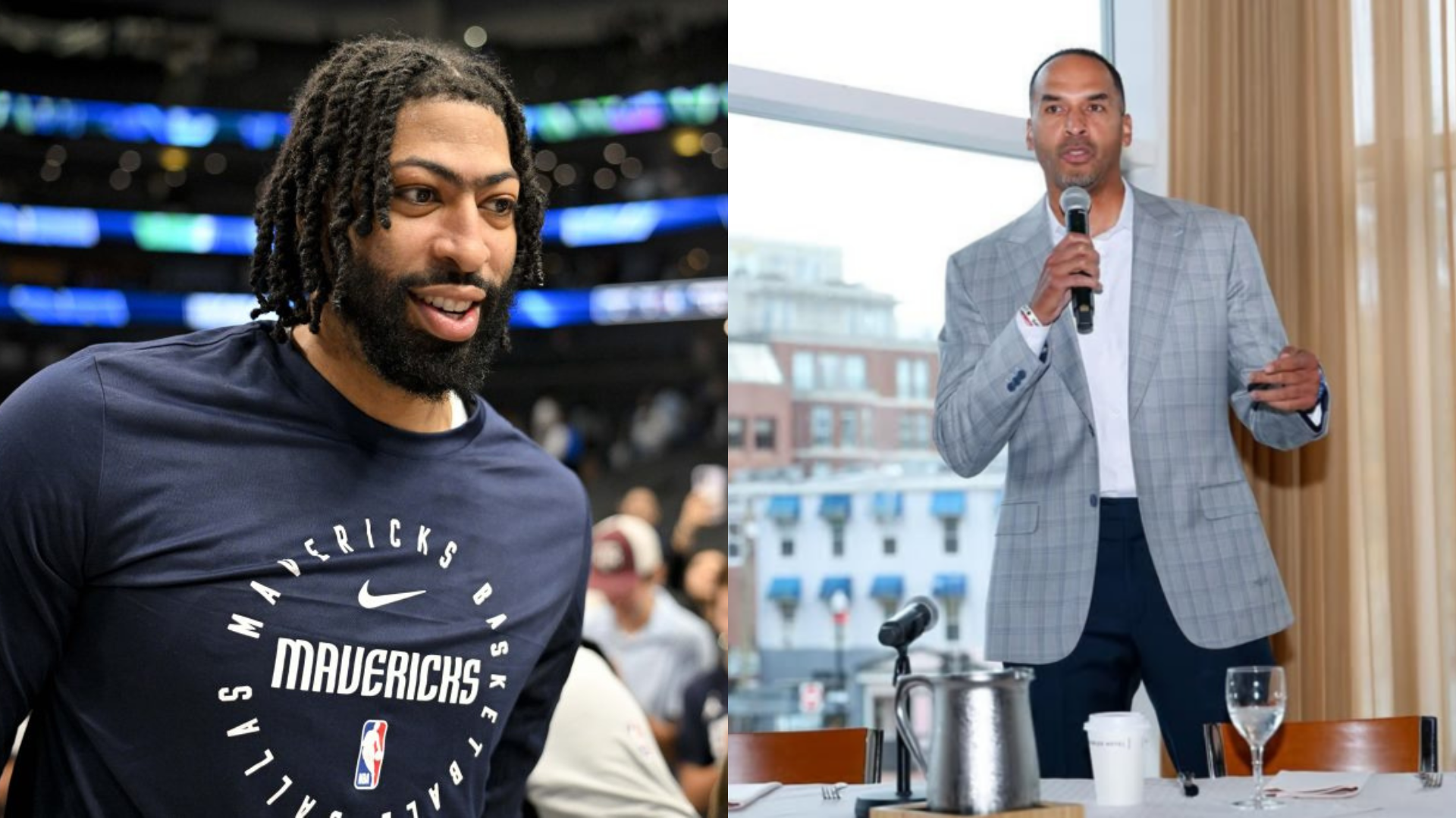 Anthony Davis and Nico Harrison. - Source: Imagn, https://www.instagram.com/p/DBwd4W-JqyX/?hl=en&img_index=9