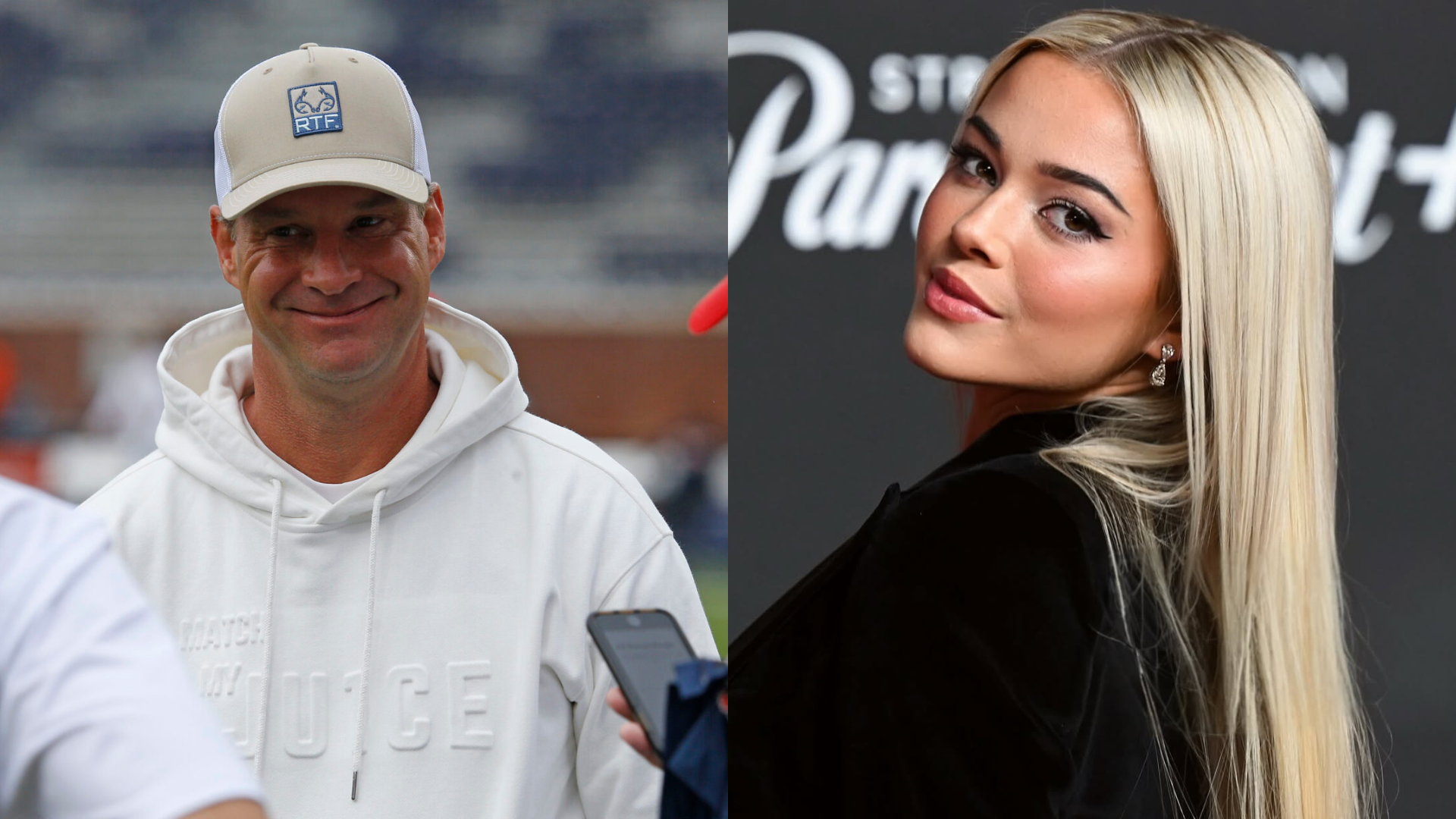 Olivia Dunne and Lane Kiffin. - Source: Imagn, https://www.instagram.com/p/DOWz1lXD6nY/?img_index=9