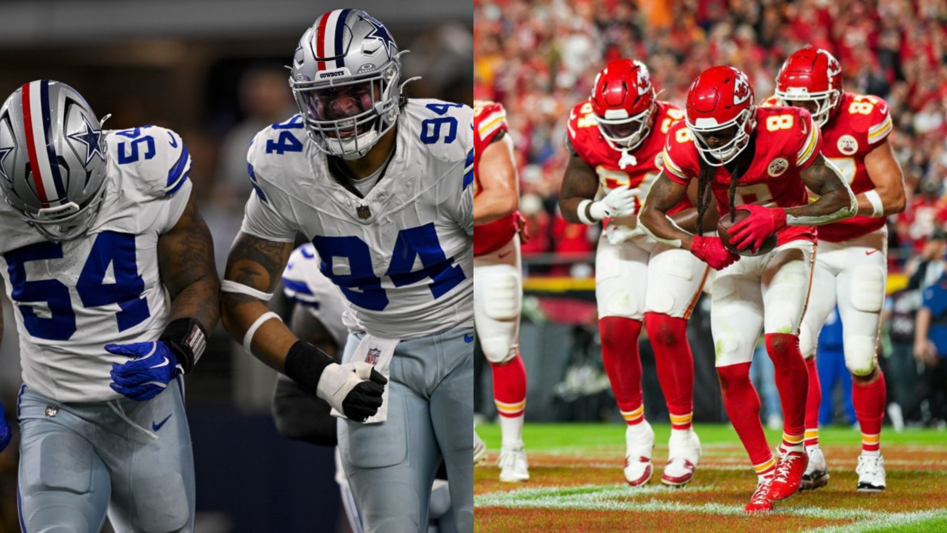 Dallas Cowboys and Kansas City Chiefs. - Source: Imagn