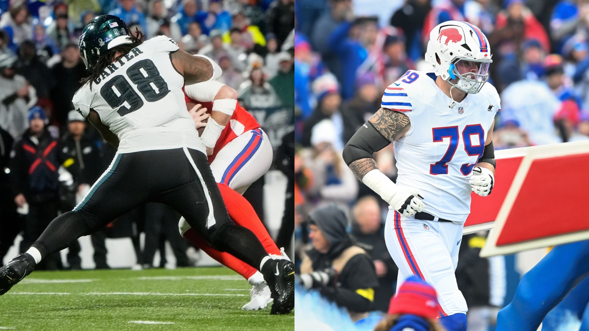 Bills’ Spencer Brown Bluntly Calls Out Eagles Star Jalen Carter ‘Dirty Player’ Over On-Field Slap During Week 17 Game