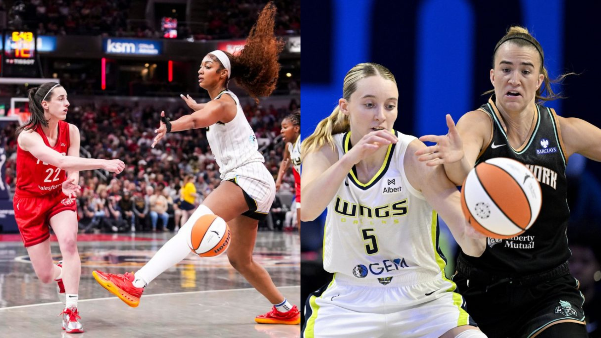Sabrina Ionescu, Caitlin Clark, Angel Reese and Paige Bueckers. - Source: Imagn