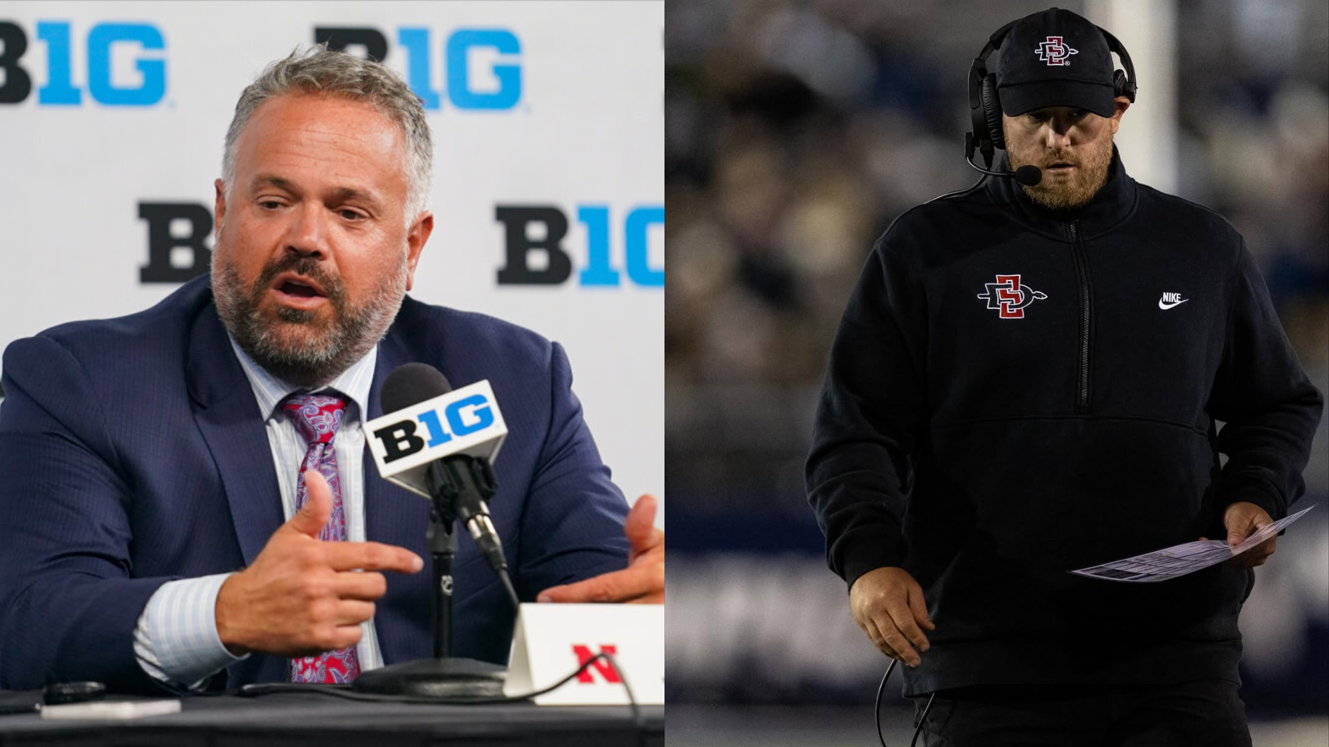 Matt Rhule and Rob Aurich. - Source: Imagn, https://www.instagram.com/p/DRfv2CGkjgY/