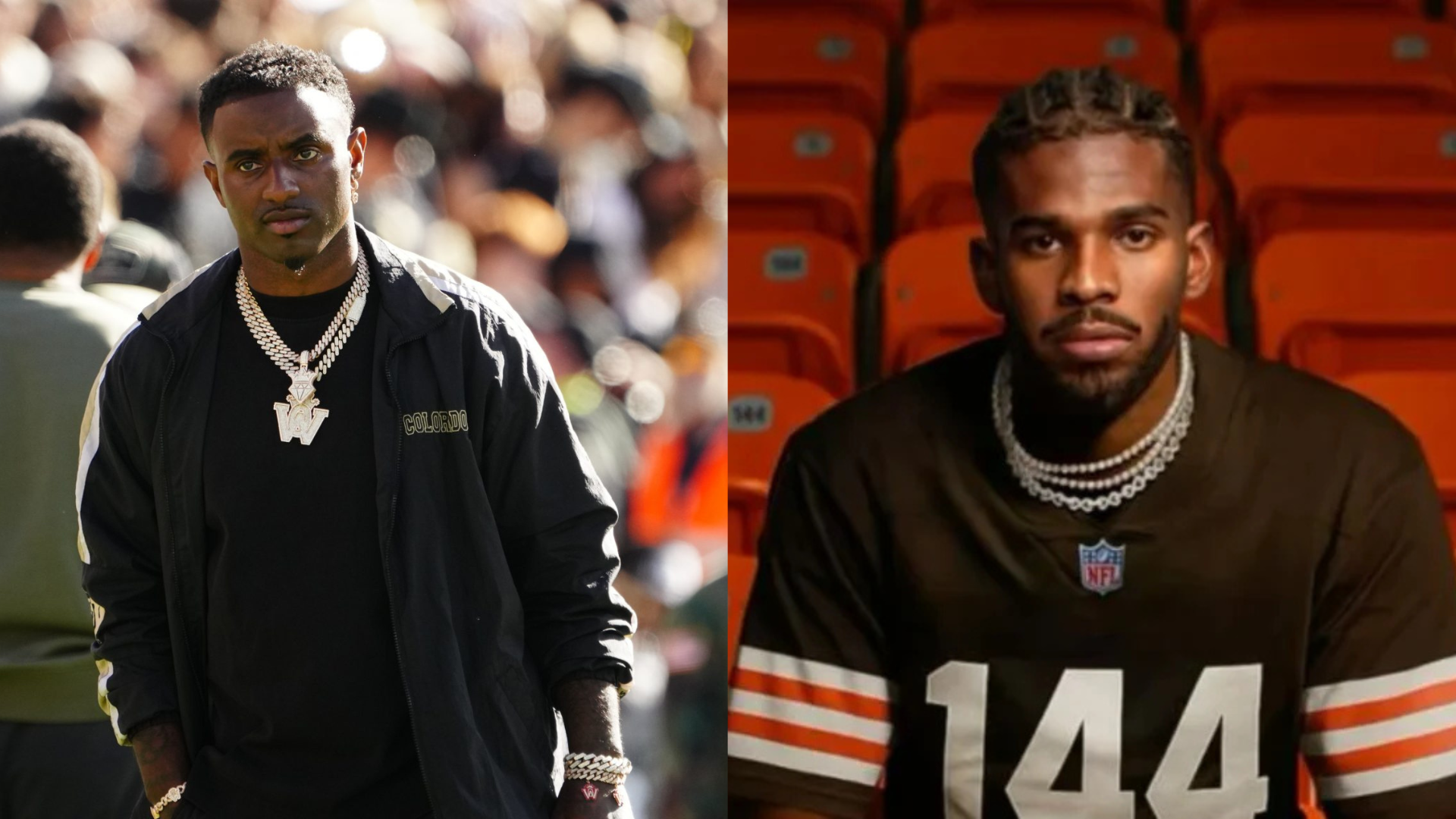 Deion Sanders Jr. and Shedeur Sanders. - Source: Imagn