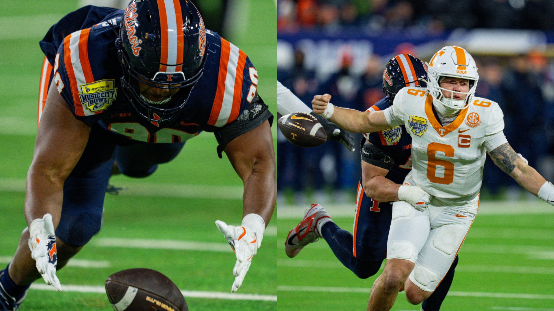 Illinois Fighting Illini vs. Tennessee Volunteers. - Source: https://www.instagram.com/p/DS6If5mDVu1/?hl=en&img_index=1