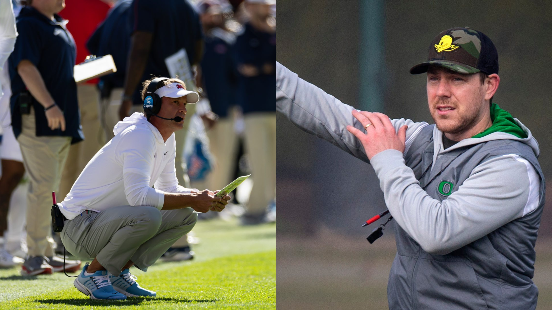 Lane Kiffin and Will Stein. - Source: Imagn