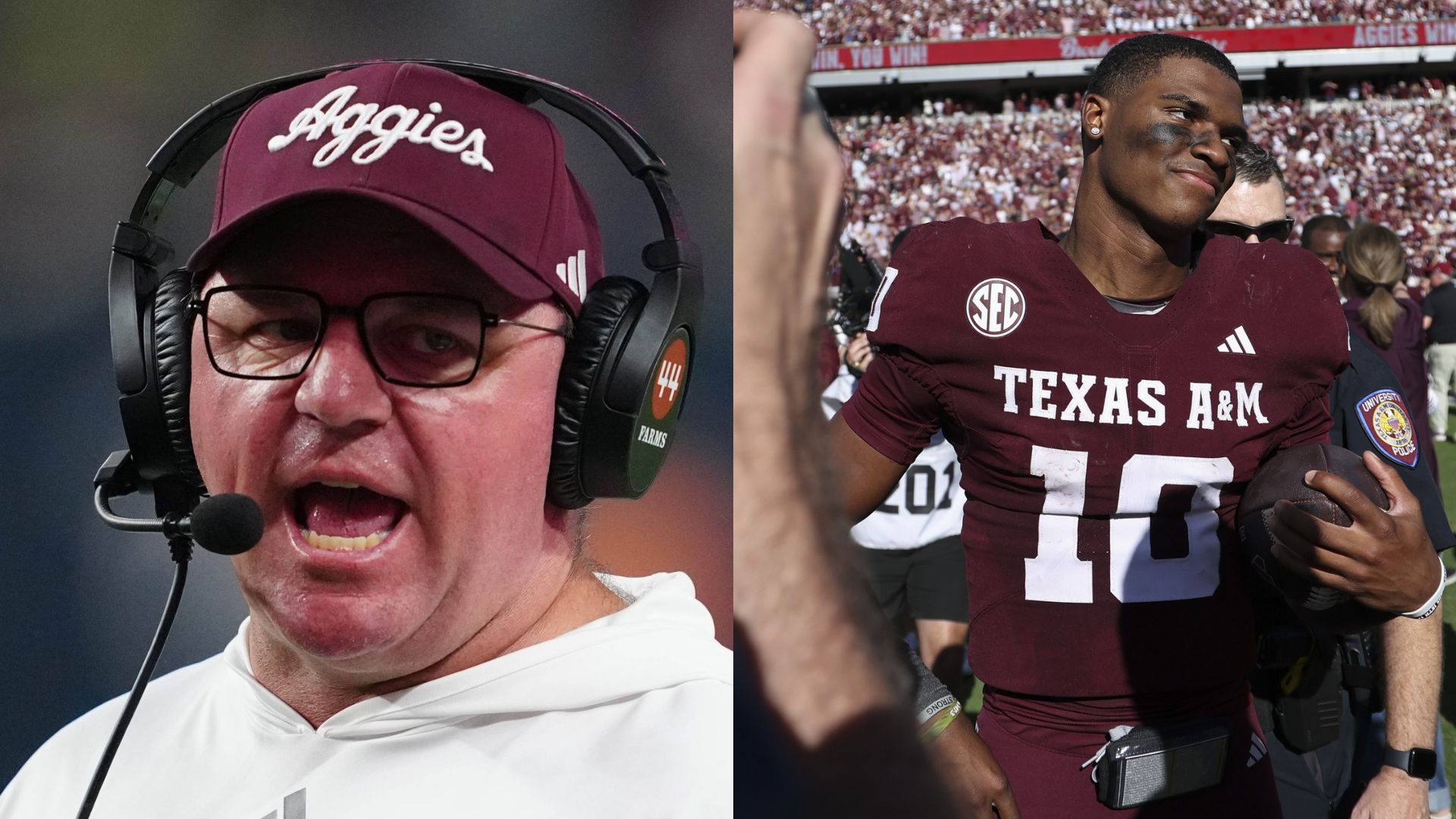 Marcel Reed Injury Update: Mike Elko Reveals QB's Fate After ACL Scare vs Texas