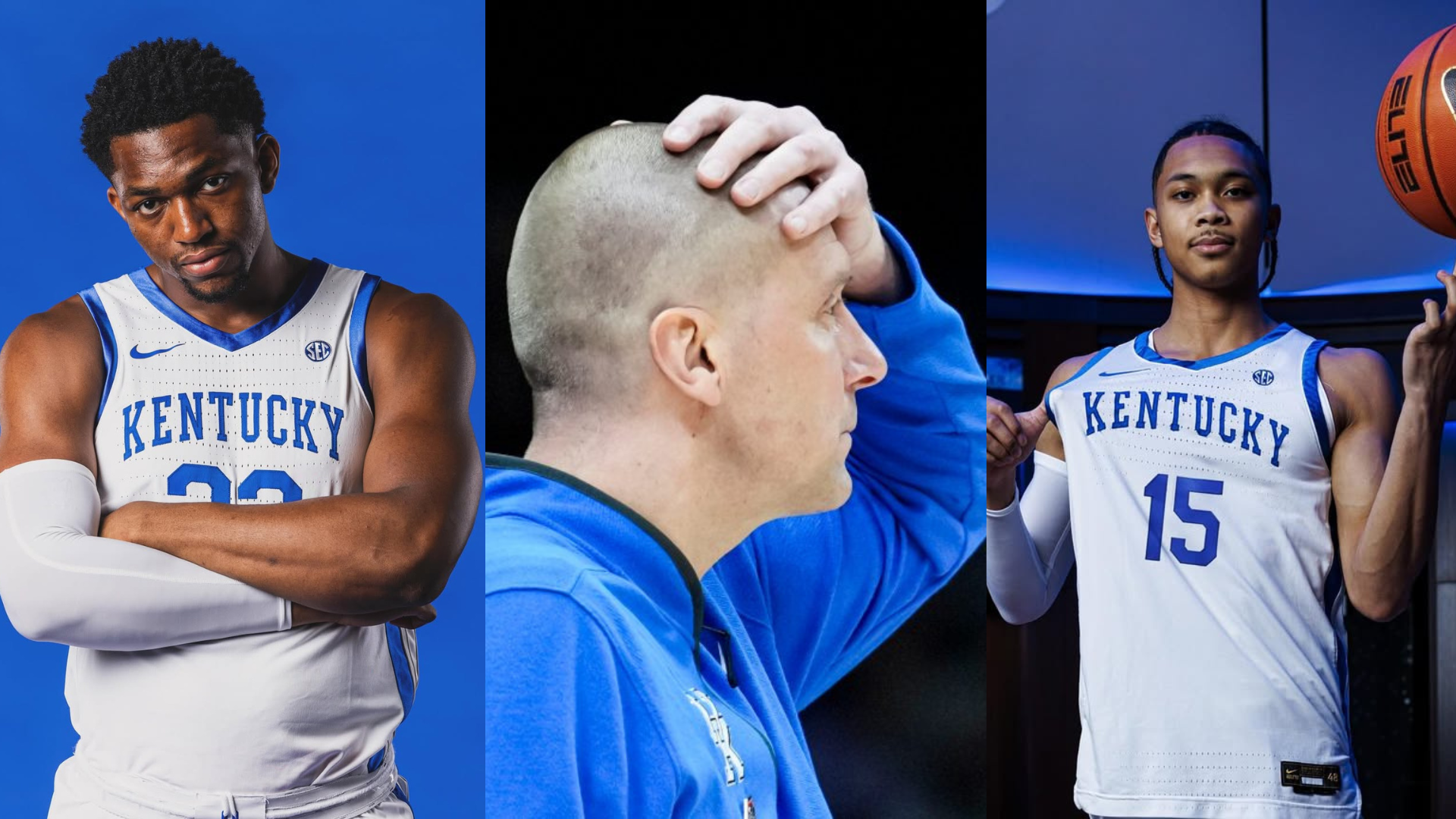 Mark Pope, Jaland Lowe and Mouhamed Dioubate. - Source: Imagn, https://www.instagram.com/p/DJPuISAu6Cq/?img_index=1, https://www.instagram.com/p/DPAFQSNgUNN/?hl=en&img_index=3