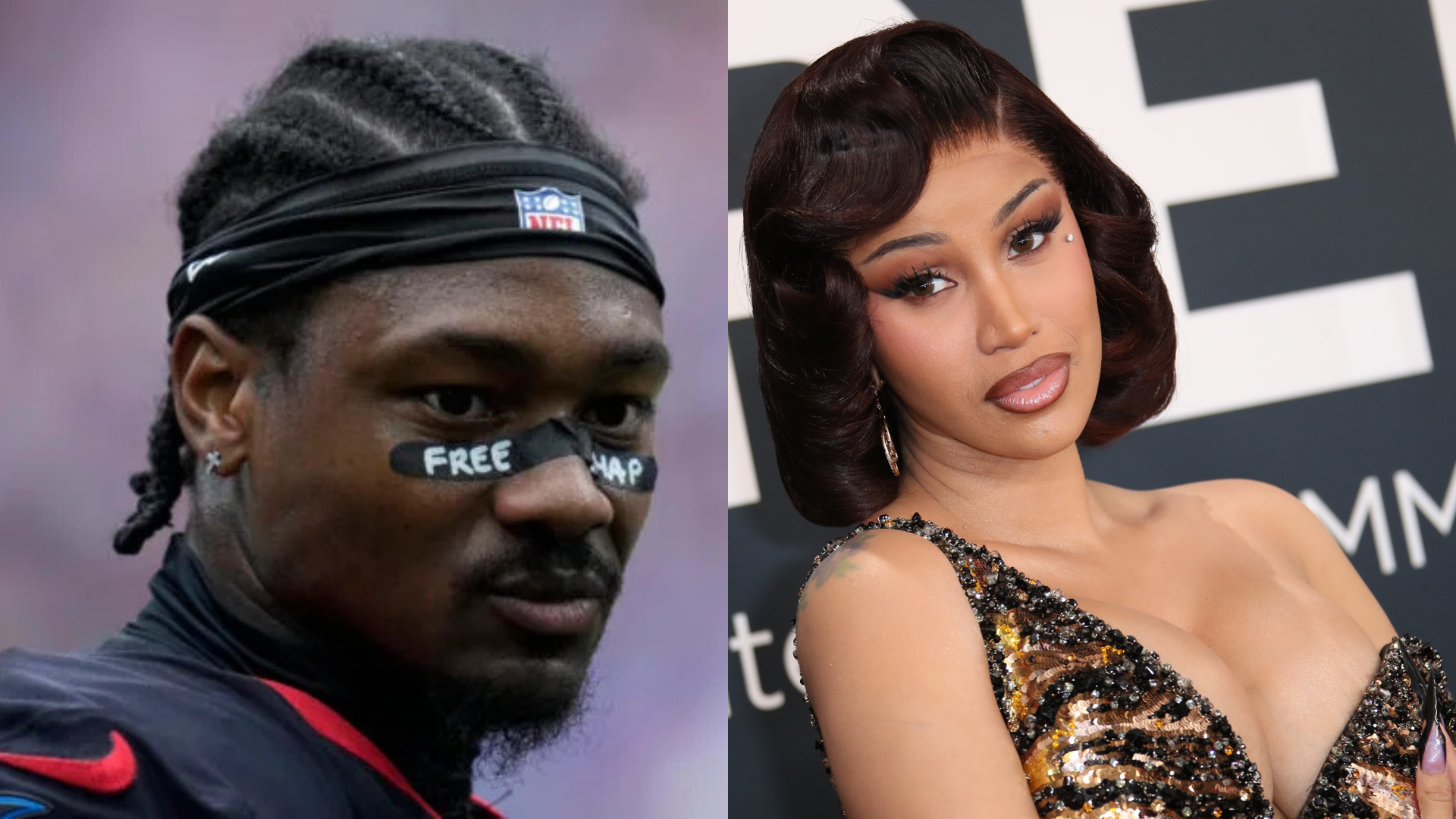 Cardi B and Stefon Diggs. - Source: Imagn