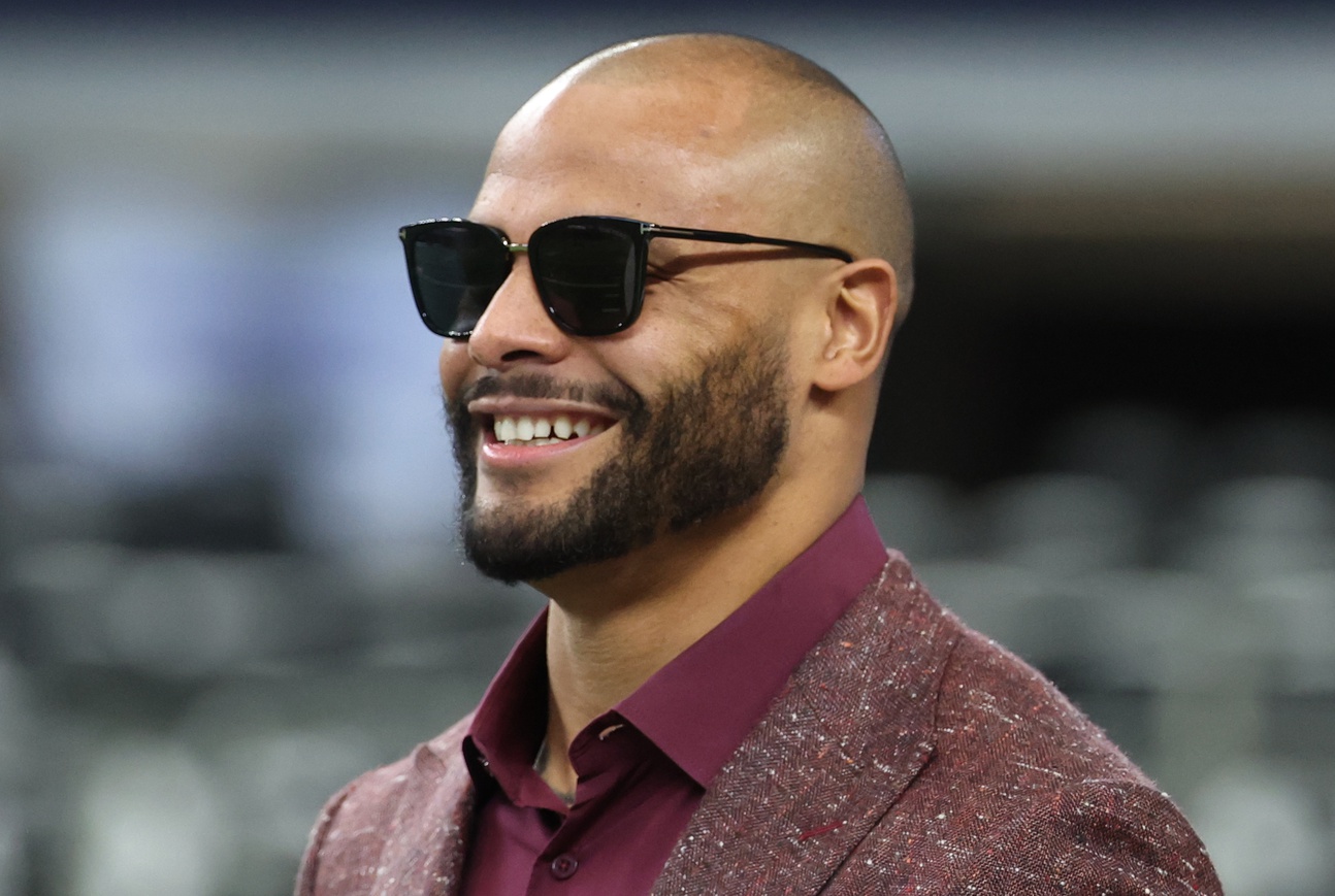 Dallas Cowboys quarterback Dak Prescott (4) walks into the stadium prior to the game against the Kansas City Chiefs at AT&T Stadium.
