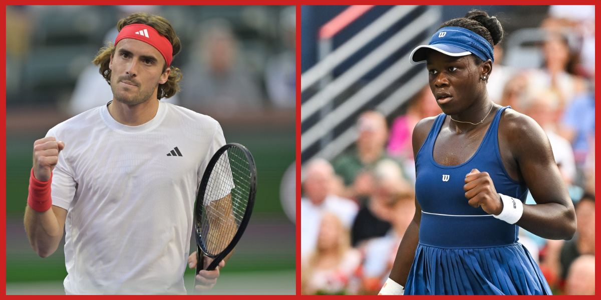 Stefanos Tsitsipas and Victoria Mboko (Source: IMAGN)