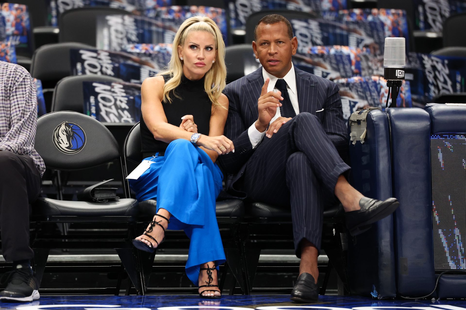 Jaclyn Cordeiro and Alex Rodriguez at an NBA game in 2024 (Source: Imagn)